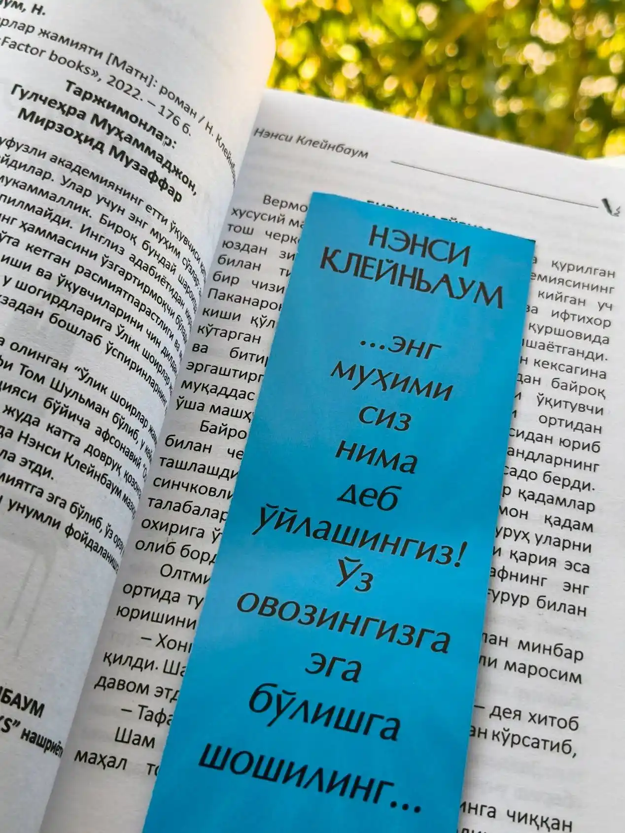 O'lik shoirlar jamiyati - Nensi Kleynbaum