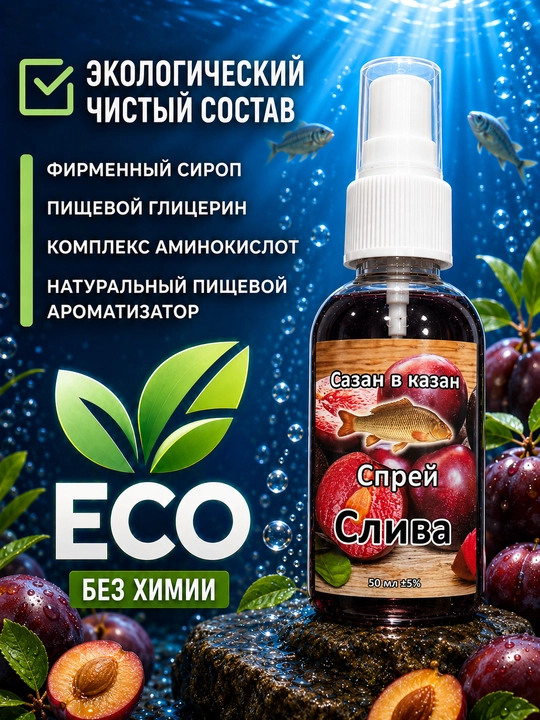 Спрей рыболовный для насадок с разными вкусами
