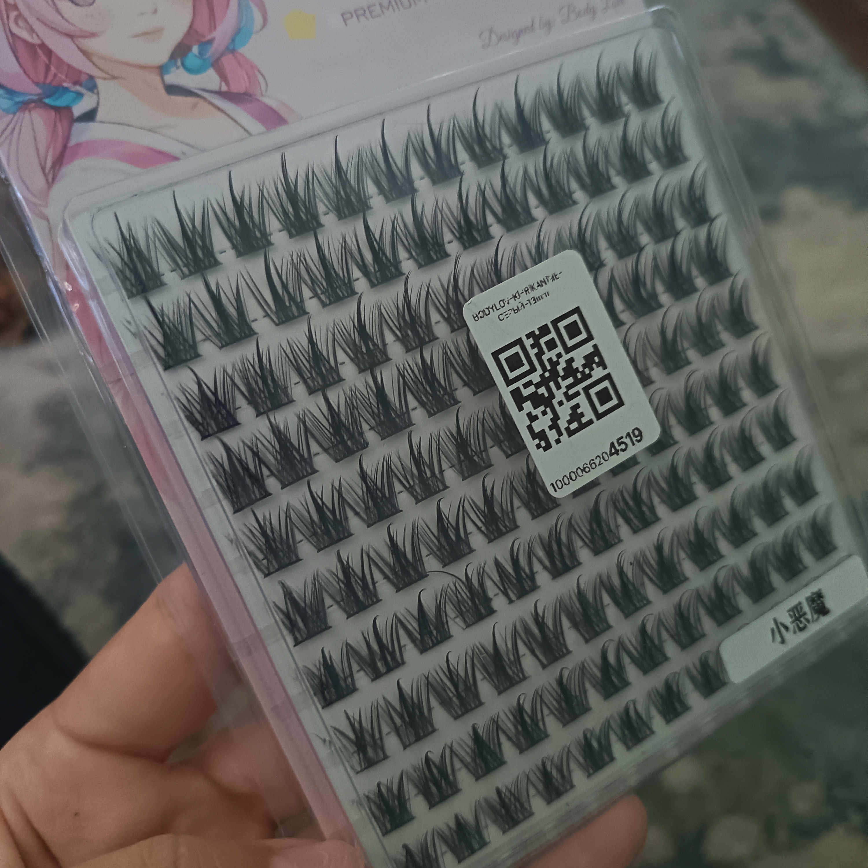 3D tutamli kipriklar, C egilishi, qoplama kipriklar, anime kipriklar, 160 dona
