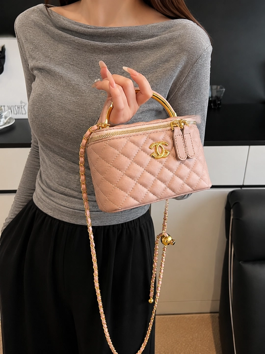 Сумка женская мини через плечо, кросс-боди на цепочке, в стиле Chanel