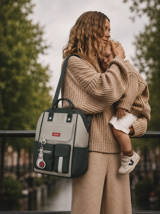 Onalar uchun ryukzak, bolalar buyumlari sumkasi, diaper backpack, katta sig'imli ryukzak