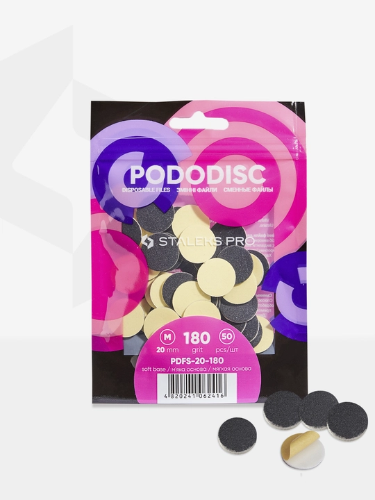 STALEKS Pododisc Staleks Pro M yumshoq asosli almashtiriladigan fayllar, 180 gr (50 dona)