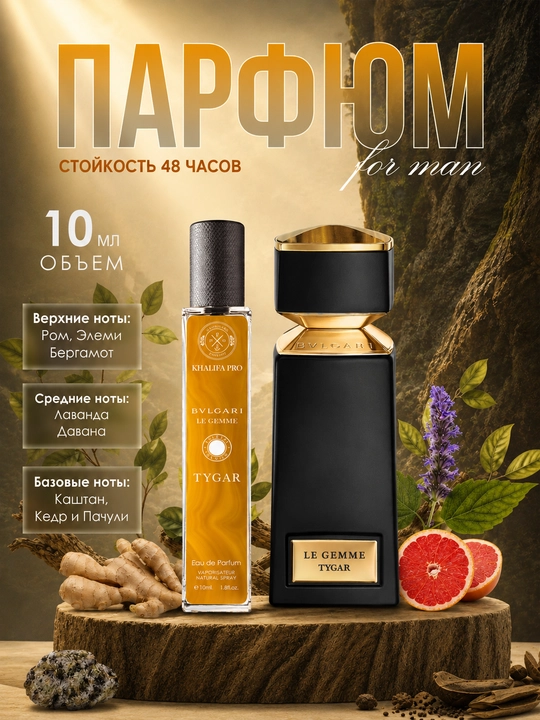 Коллекция мужской парфюмерии, Tygar, Bleu De Chanel, Kirke, Creed Aventus, Ganymede, 5в1