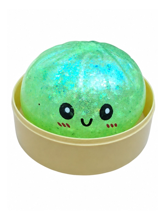 Glitterli Yumshoq Squishy Bao Bun Antistress O'yinchoq, Siqiladigan Stressga Qarshi Sovg'a - 