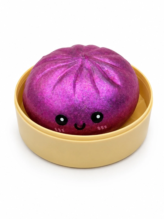 Glitterli Yumshoq Squishy Bao Bun Antistress O'yinchoq, Siqiladigan Stressga Qarshi Sovg'a - 
