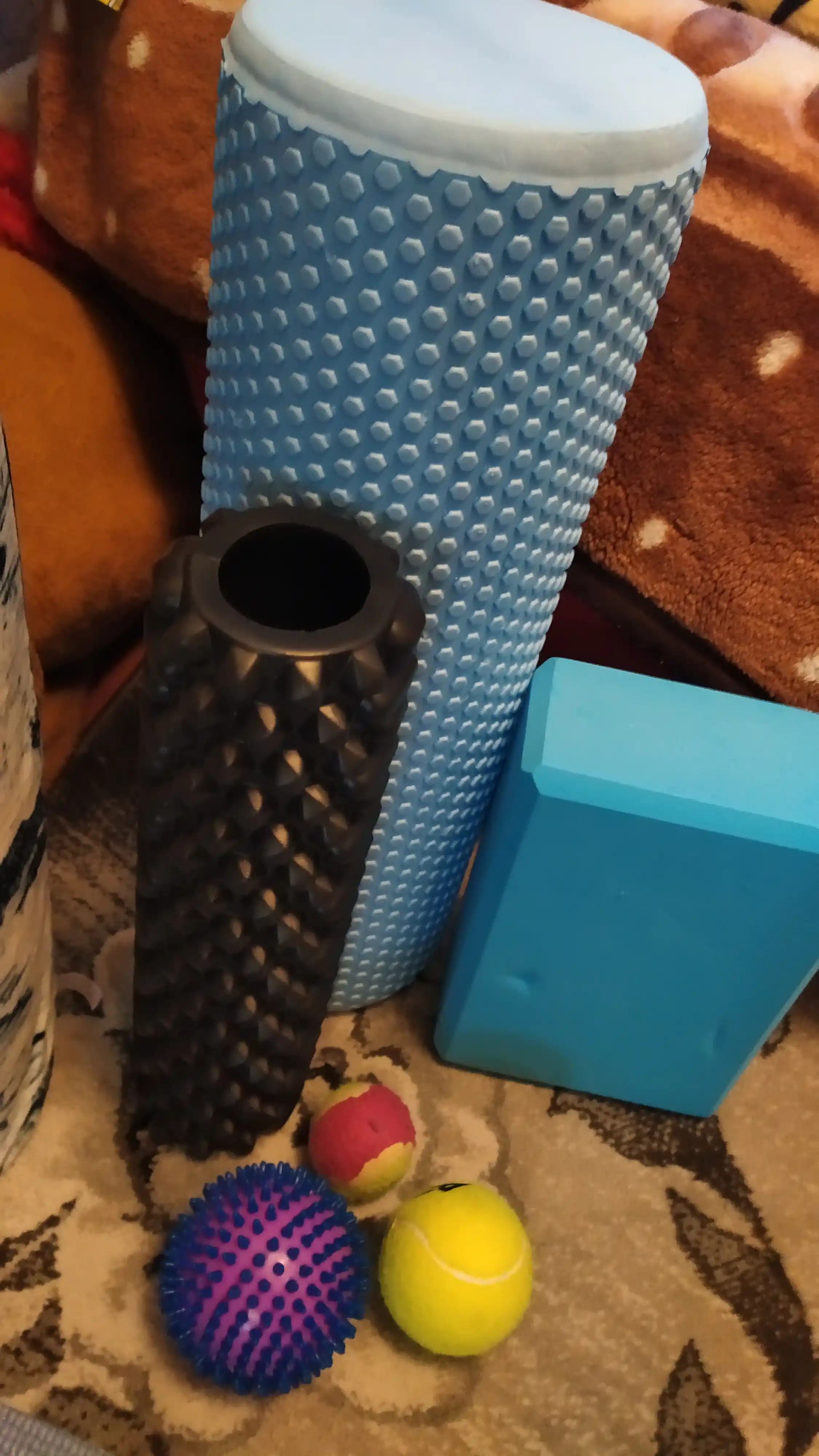 Massaj valigi (foam roller) EVA 45×15 sm, bel va fitness uchun