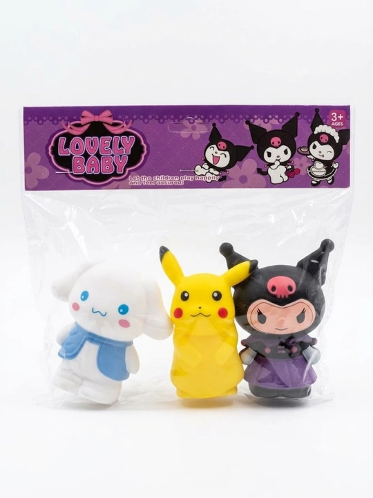Bolalar uchun squishy o‘yinchoqlar to‘plami, siqiladigan anti-stress figuralar, 3 dona - 