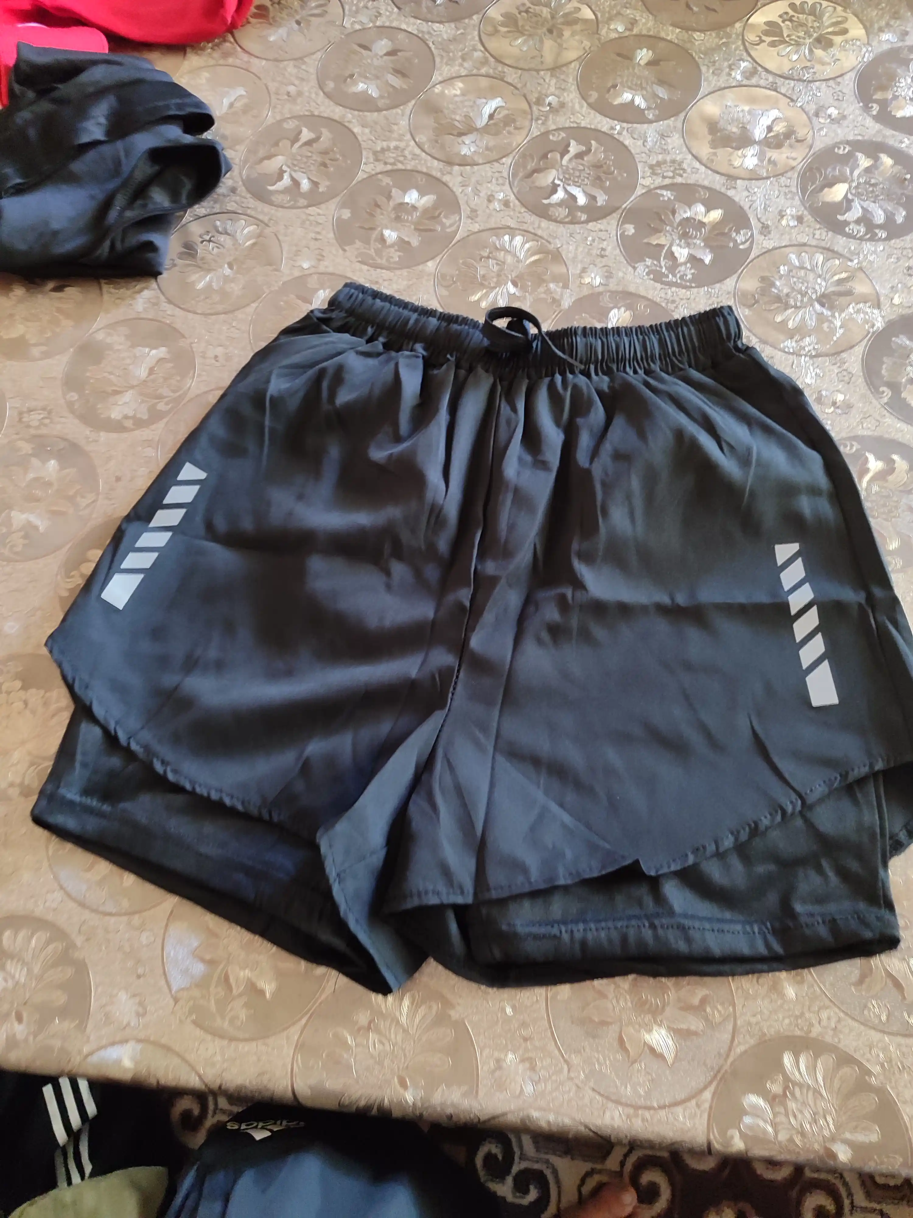 Professional fitnes sport kiyimi, erkaklar uchun rashgard, mayka va shorti, 2si 1 da
