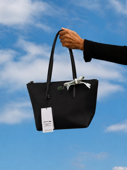 Ayollar shopper sumkasi, katta sig‘imli yelka sumka, qora ko‘k bordoviy - 