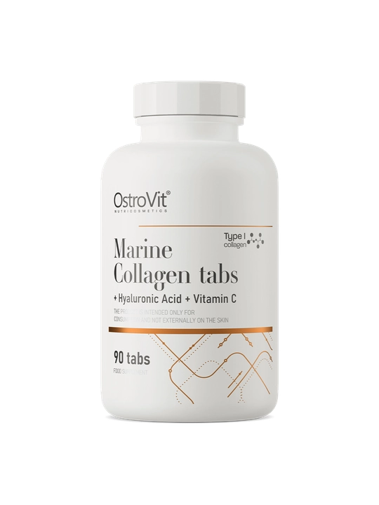 OstroVit Dengiz kollagen + Gialuron kislota + Vitamin C, 90 tabletkalar