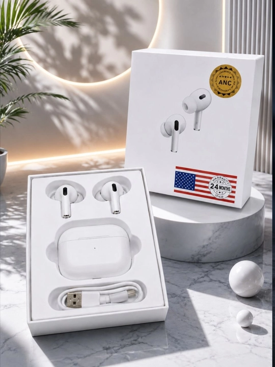 ANC funksiyali simsiz Bluetooth naushnik, zaryadlash qutisi bilan, g'ilof sovg'a