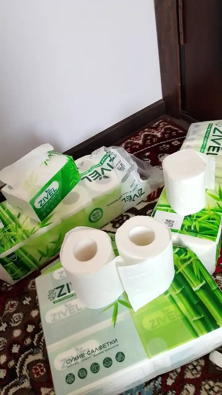 Zivel vtulkali tualet qog‘ozi, 6 qavatli