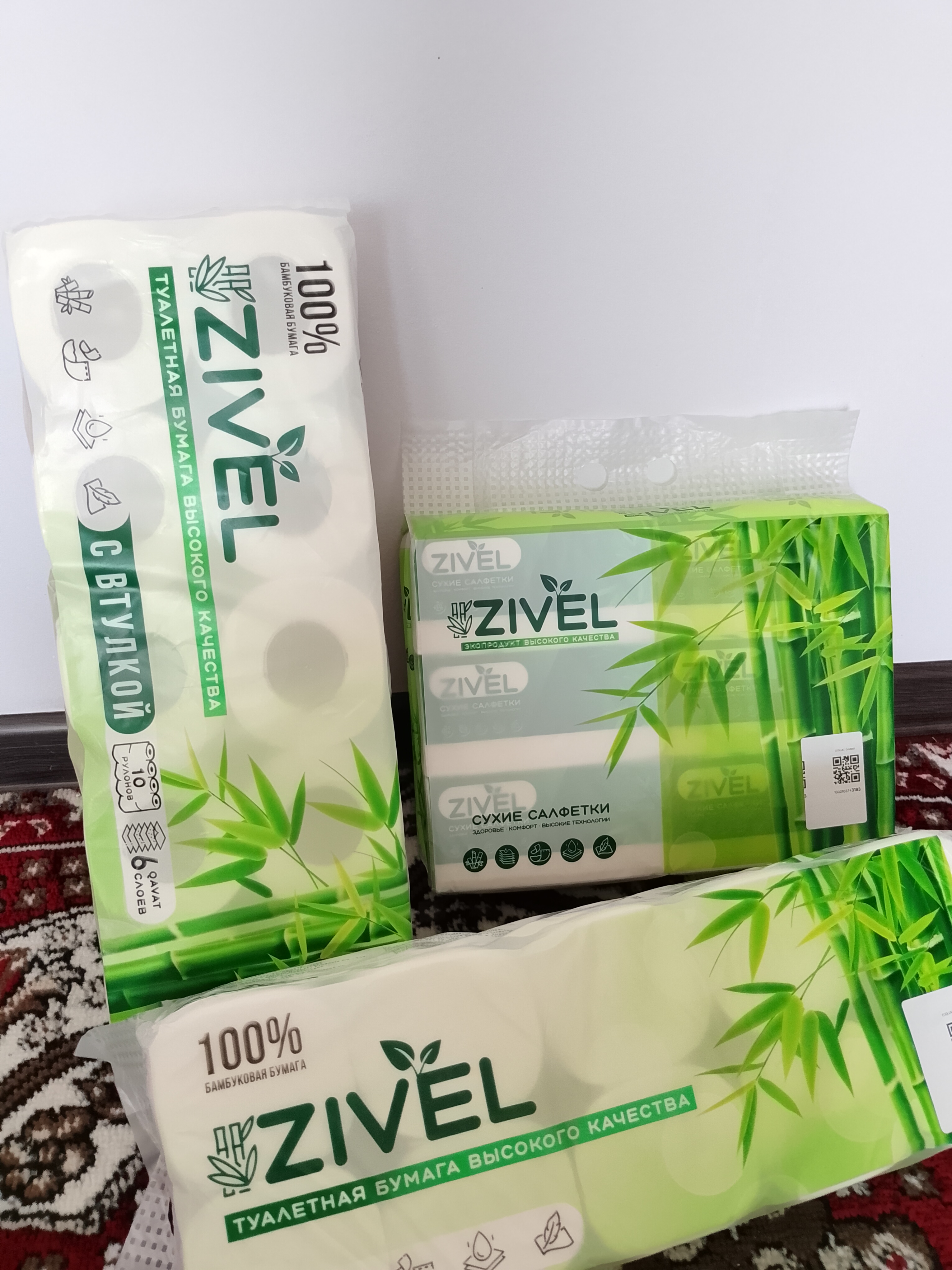 Zivel salfetkalari, 6 qavatli
