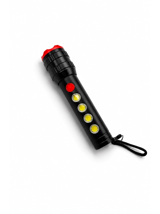 LED фонарь 450 лм, до 300 м, COB подсветка, IPX4, ручной фонарь с крючком
