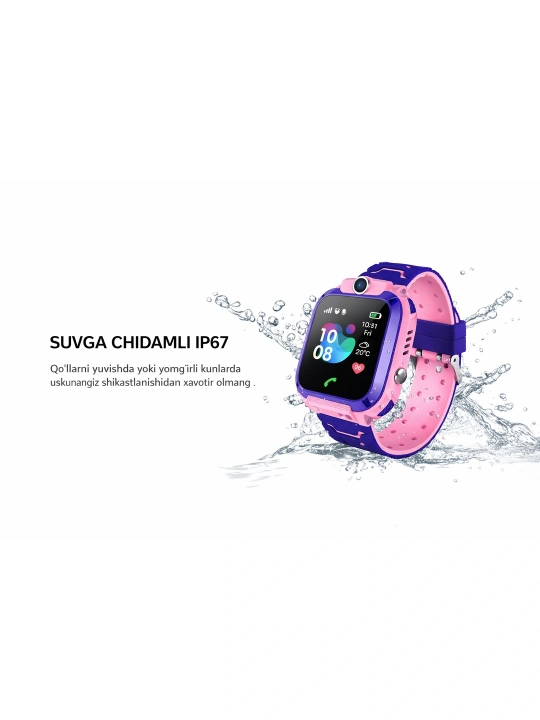 GPS va SIM-kartali bolalar aqlli soati Smart Watch, TechnoEarth