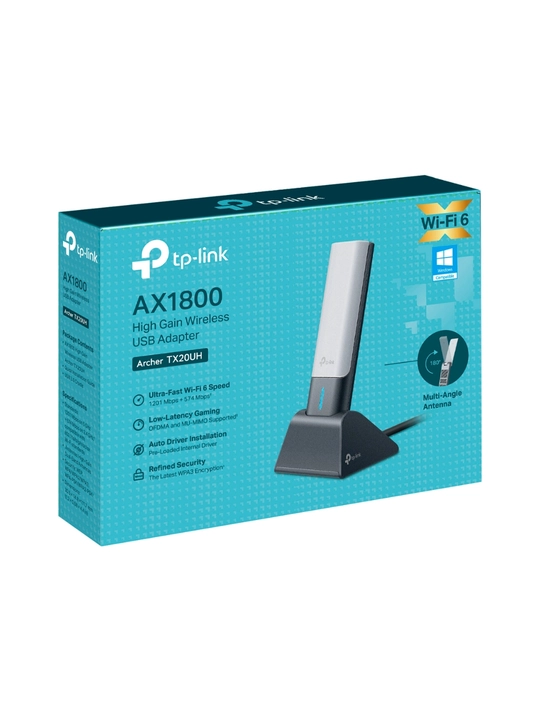 Simsiz USB adapteri, Wi-Fi 6 TP-Link Archer TX20UH AX1800, ikki diapazonli
