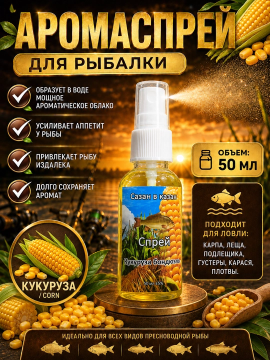 Nasadkalar uchun turli ta’mli baliq tutish spreyi