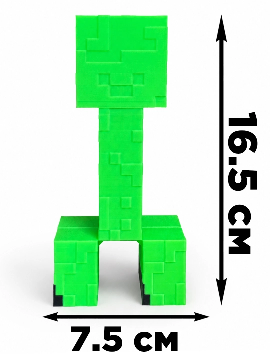 Крипер Minecraft, 3D фигурка, декоративная игрушка для геймеров