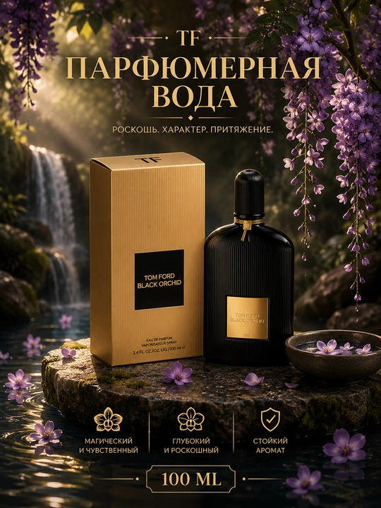 Парфюмерная вода TOM FORD BLACK ORCHID, 100 мл - 