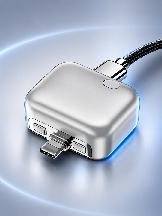StopCharge Type-C 140W aqlli zaryad adapteri, avtomatik o‘chirish bilan