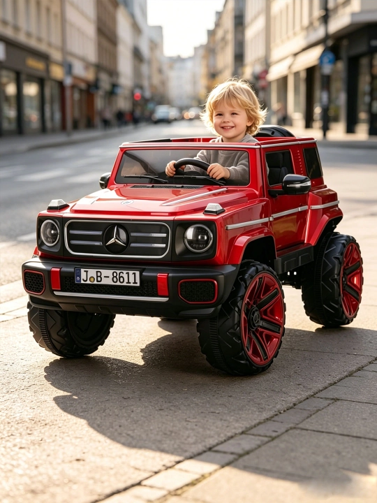 Детский электромобиль 24V, 2 места, пульт 2.4G, Bluetooth, LED, 4 мотора