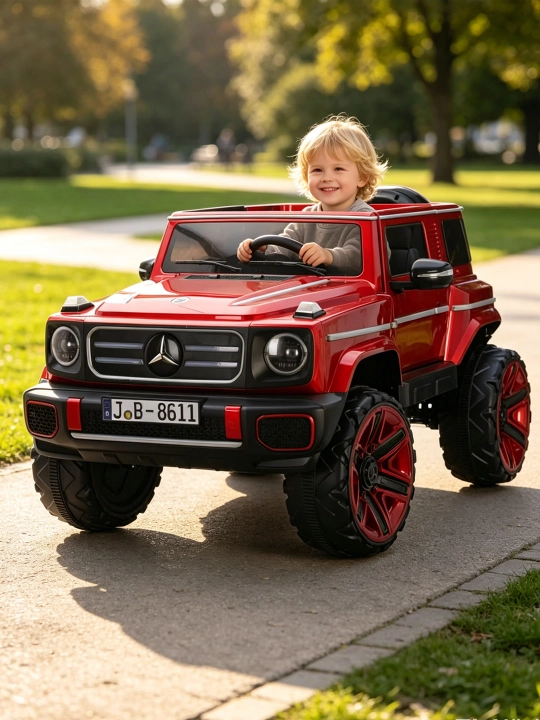 Детский электромобиль 24V, 2 места, пульт 2.4G, Bluetooth, LED, 4 мотора