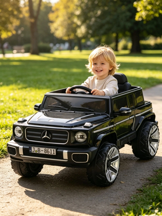 Детский электромобиль 24V, 2 места, пульт 2.4G, Bluetooth, LED, 4 мотора