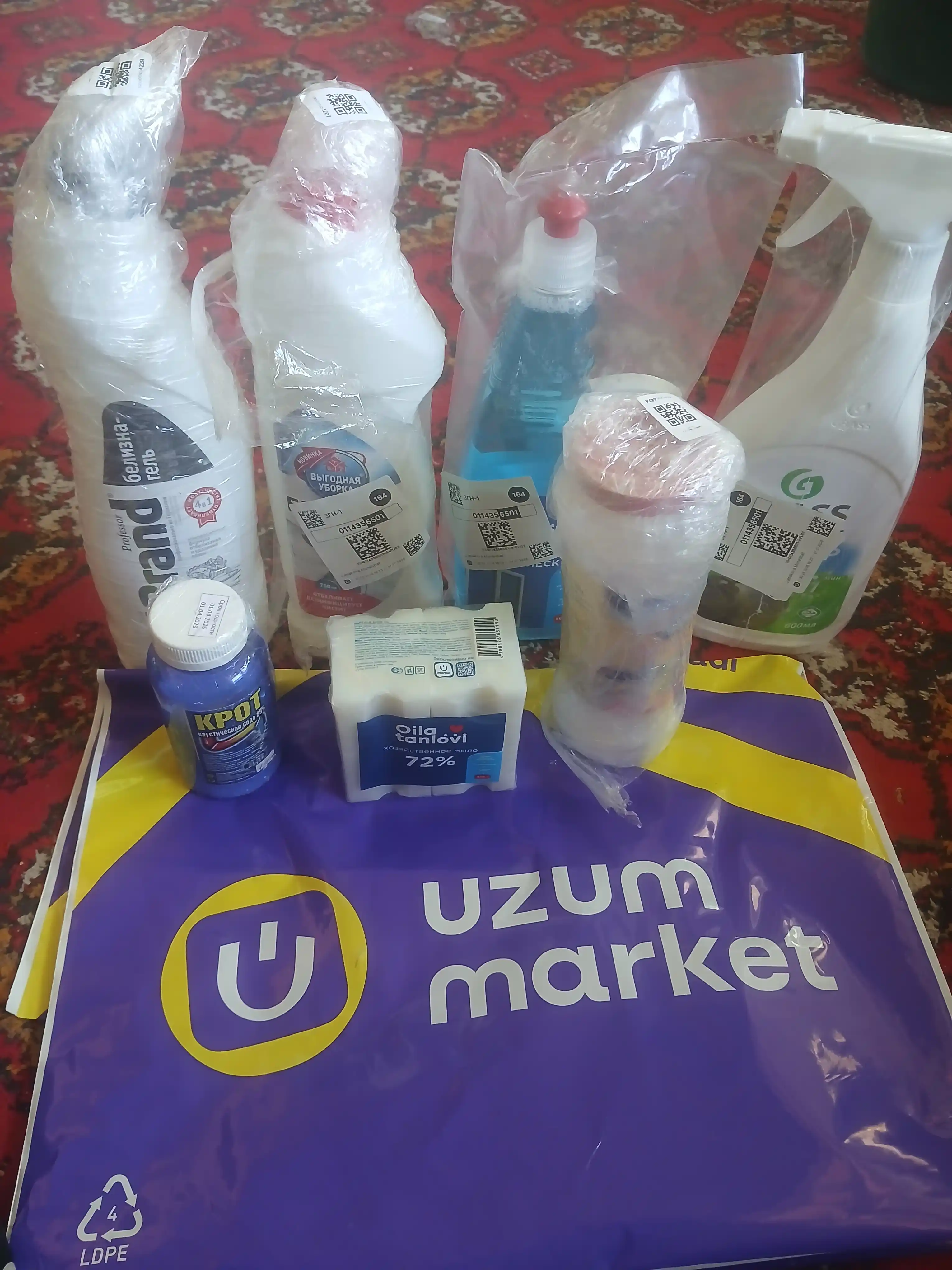 Universal oqartiruvchi oqlik-yuvish va tozalash uchun gel Professor Brand, 750 ml