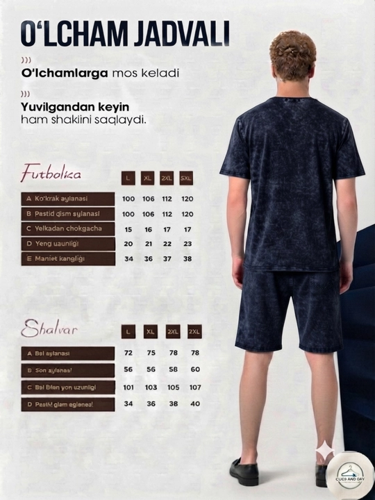 Мужской летний комплект в стиле "Casual": футболка и шорты