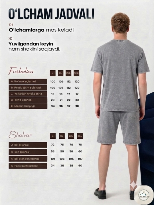 Мужской летний комплект в стиле "Casual": футболка и шорты