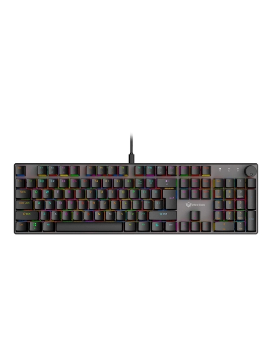 Игровая механическая клавиатура MK009 Pro,MeeTion,для геймеров,104 клавиши, RGB подсветкой