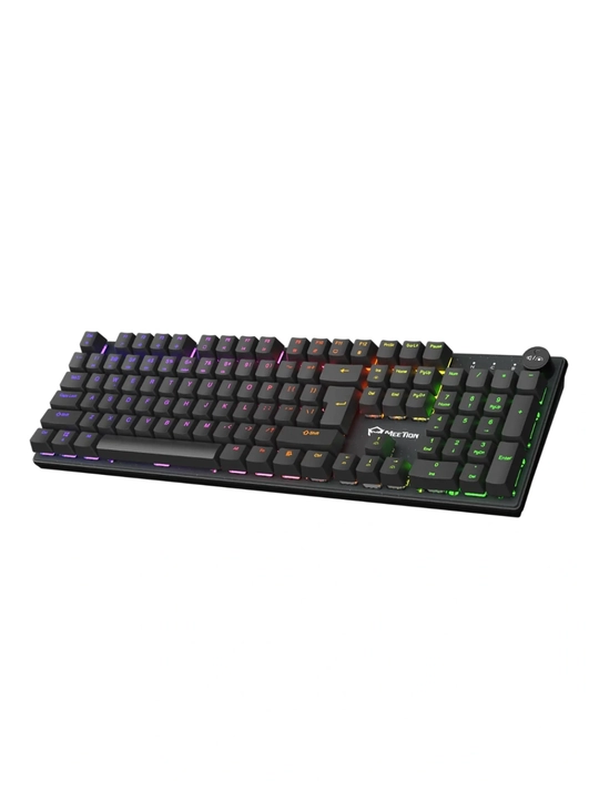 Игровая механическая клавиатура MK009 Pro,MeeTion,для геймеров,104 клавиши, RGB подсветкой