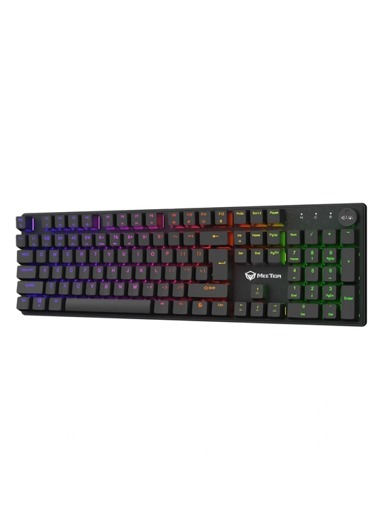 Игровая механическая клавиатура MK009 Pro,MeeTion,для геймеров,104 клавиши, RGB подсветкой