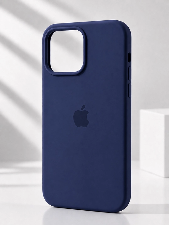 Силиконовый чехол для iPhone13/14/15/16Pro Max с внутренней подкладкой из микрофибры - 