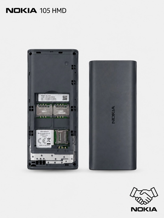 Nokia 105. Телефон с двумя SIM-картами, кнопочный телефон