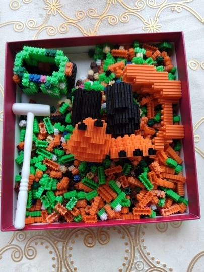 Lego 3D konstruktori, bolalar va kattalar uchuni boshqotirma, bolalar uchun rang-barang