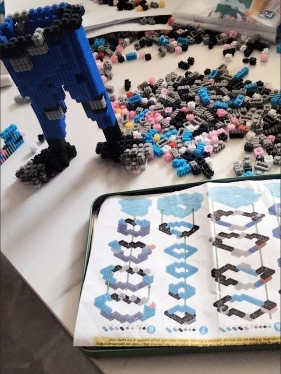 Lego 3D konstruktori, bolalar va kattalar uchuni boshqotirma, bolalar uchun rang-barang