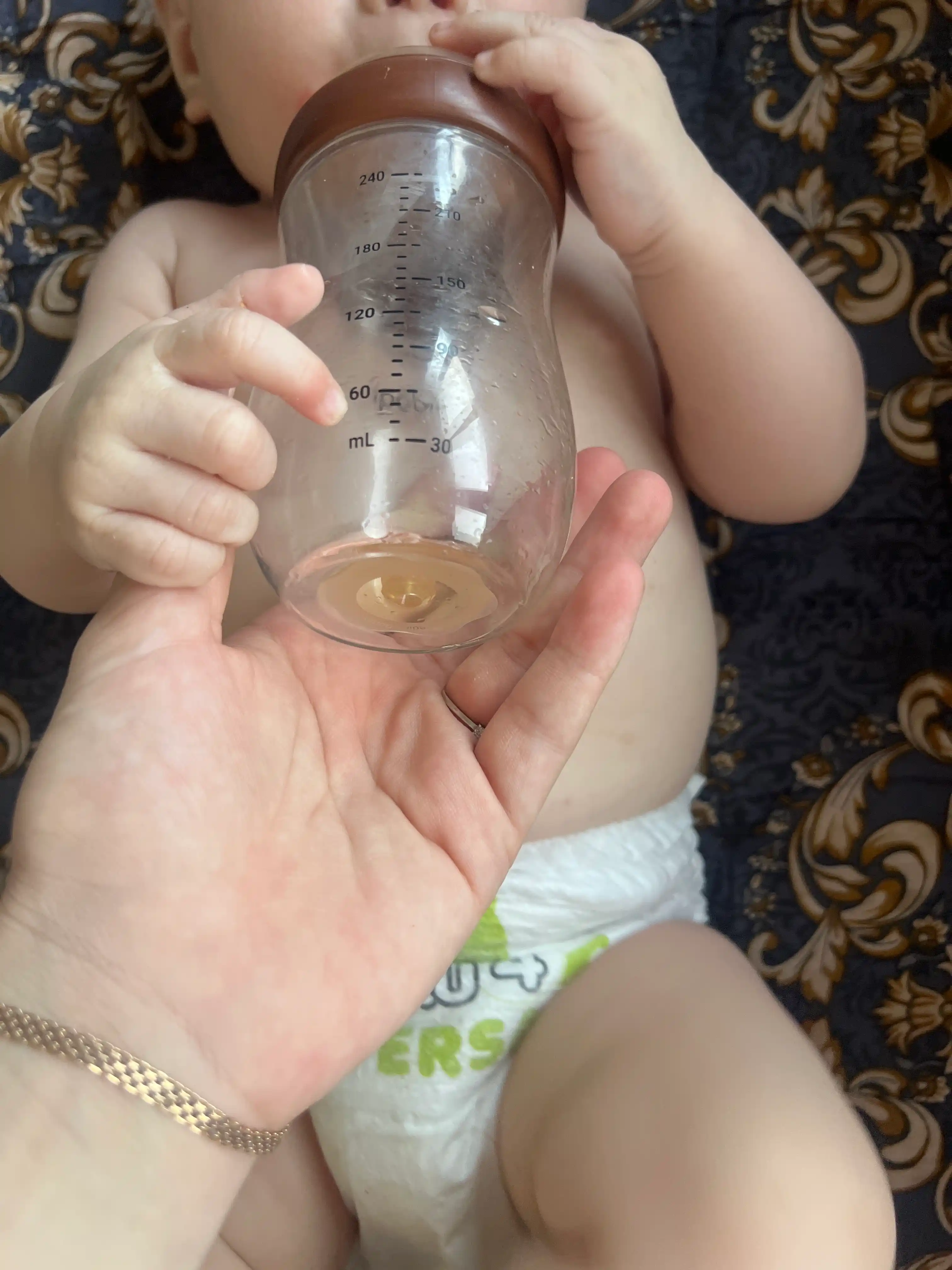 Silikon so‘rg‘ichli emizish uchun shisha bolalar shishasi, antiseptik