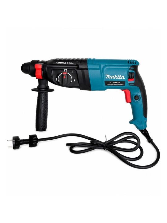 Elektr perforator Makita Z1A-MK-26 uch rejimli zarbali drel, keys va aksessuarlar bilan