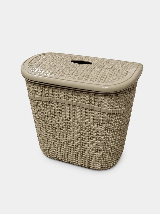 Universal plastik idish qopqoqli, saqlash qutisi, organizer, uy va ofis uchun 26×20×27 sm