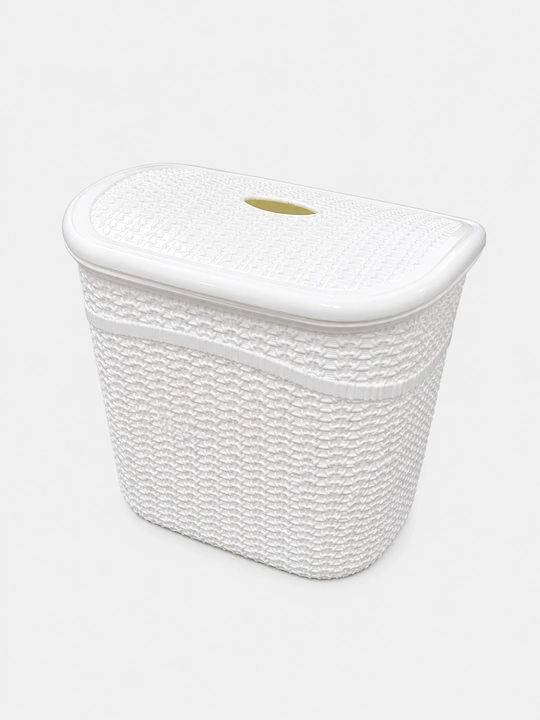 Universal plastik idish qopqoqli, saqlash qutisi, organizer, uy va ofis uchun 26×20×27 sm
