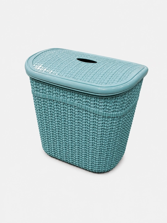 Universal plastik idish qopqoqli, saqlash qutisi, organizer, uy va ofis uchun 26×20×27 sm