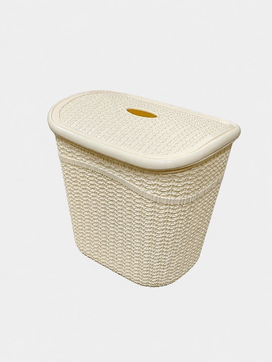 Universal plastik idish qopqoqli, saqlash qutisi, organizer, uy va ofis uchun 26×20×27 sm