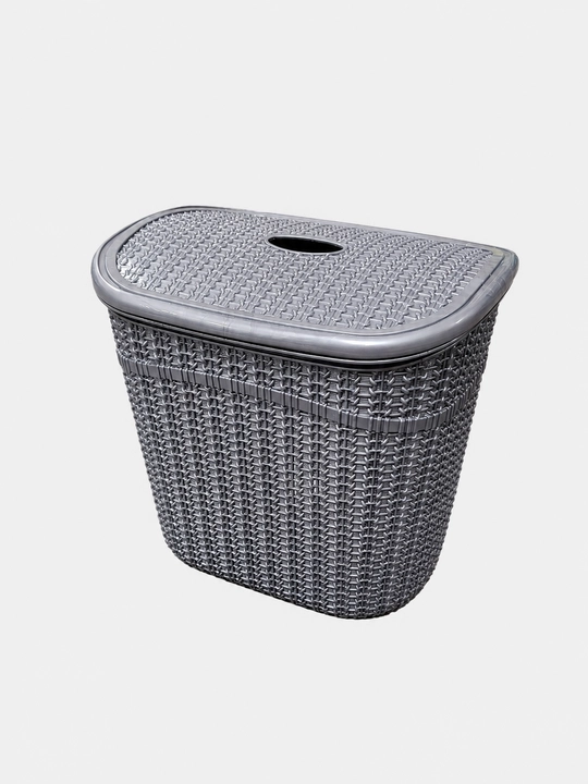 Universal plastik idish qopqoqli, saqlash qutisi, organizer, uy va ofis uchun 26×20×27 sm