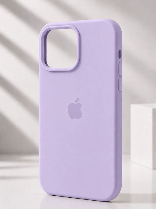 IPhone13/14/15/16Pro Max uchun ichki mikrofiber astarli silikon g‘ilof - 
