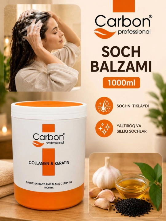 Carbon Professional Collagen & soch balzami kollagen, keratin, 1000ml