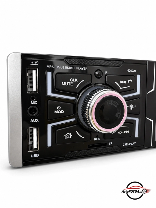 1DIN автомагнитола, 7 дюймов, Bluetooth, Mirror Link и вход для камеры мультимедиа