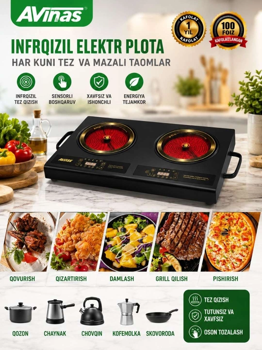 Avinas infraqizil elektr plitasi 
