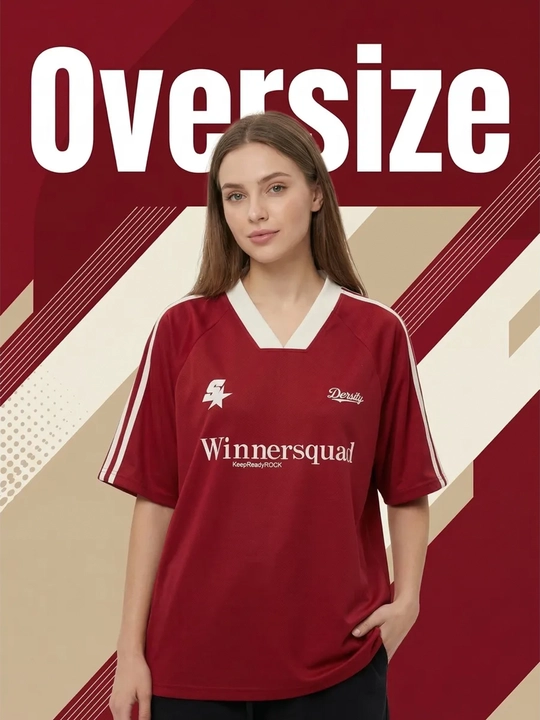 Ayollar uchun oversize futbolka oversize Y2K
