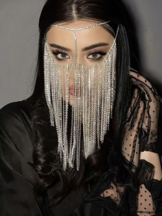 Yuz uchun niqob, arab stilida niqob, yuz uchun diadema - 